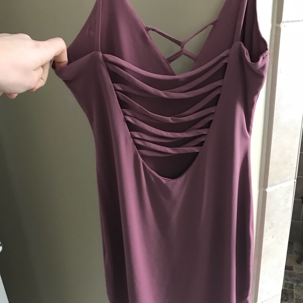 Short Open Back Dress
